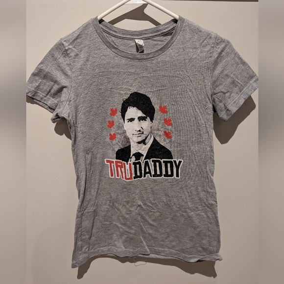 Grey Justin Trudeau "trudaddy" t-shirt - Picture 1 of 2
